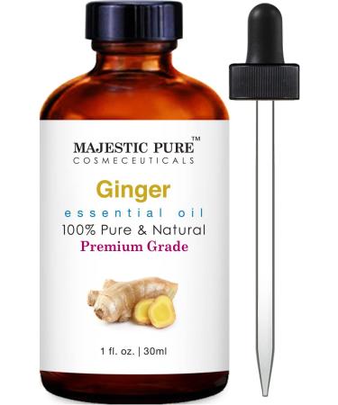 Buy Majestic Pure Ginger Essential Oil (1 fl oz) - Premium Quality for Aromatherapy & Wellness | International Shipping - Buy Online on GoSupps.com