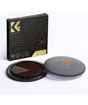 K&F Concept 82mm Circular Polarizer Filter HD 28-Layer Super Slim Multi-Coated CPL Lens Filter - Nano-X Series - Buy Online on GoSupps.com