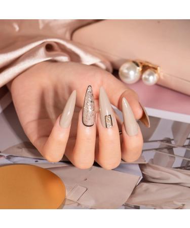 MAYCHAO Khaki Gel Nail Polish 1Pc 15ML Milk Tea Gel Polish Soak Off UV LED Nail Polish Nail Art Starter Manicure Salon DIY at Home 0.5 OZ - Buy Online on GoSupps.com