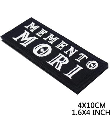PatchKingdom Memento Mori Embroidery Patch 4X10CM - Funny Biker Travel Emblem - Buy Online on GoSupps.com