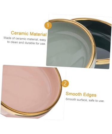 Ciieeo 4pcs Ceramic Saucer Dessert Trays Seasoning Dish Soy Sauce Dish Appetizer Plate Kitchen Supplies Sauce Plate Dipping Bowls Ceramic Serving Dishes Cake Plates Ceramics Nordic Sauces - Buy Online on GoSupps.com