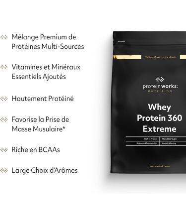 Protein Works - Whey Protein 360 Extreme | Premium Whey Shake | Protein Intake | Premium Protein | 17 Servings | Chocolate-Peanut Cookies | 600g - Buy Online on GoSupps.com