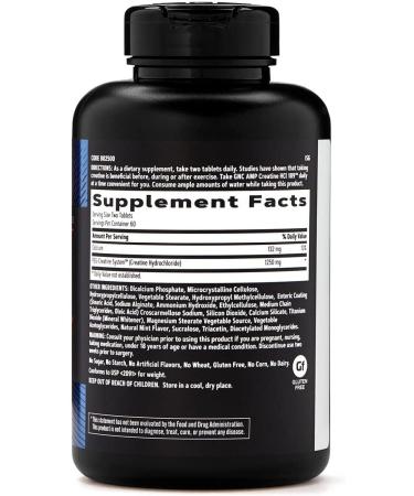 GNC AMP HCl 189 120 Tablets - 60 Servings | Pack of 1 - Buy Online on GoSupps.com