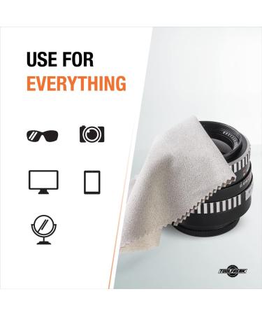 ToolFreak Anti Fog Lens Cloth 2 Pack - Prevents Fogging on Glasses Cameras & Mirrors for 74 Hours - Reusable Safe Odourless Includes Drawstring Bag - Buy Online on GoSupps.com