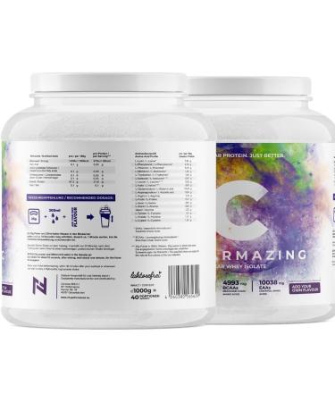 Clearmazing Clear Whey Isolate 1kg - 87% Protein Lactose-Free Tasteless No Sweeteners 40 Portions - International Shipping - Buy Online on GoSupps.com