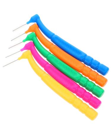 Beaupretty 50 pieces L-shaped interdental brushes dental picks bending braces toothbrush.