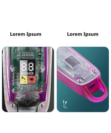 Professional USB Rechargeable Hair Clippers | Electric Hair Trimmer Set with LCD for Men | Transparent Design - Buy Online on GoSupps.com