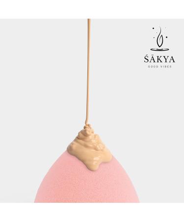 Sakya Beauty Blending Makeup Sponge - Natural Foundation & Cleansing Sponge Medium to Full Coverage Pack of 4 - International Shipping Available - Buy Online on GoSupps.com