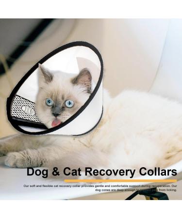 GUIYANIU Dog Cone Collar After Surgery Recovery Collars for Dogs Cats Cats Dog Cones for Anti-Licking Pet Protective Neck Cone Stop Licking Adjustable Plastic Soft Collar for Wound Dogs and Cats - Buy Online on GoSupps.com