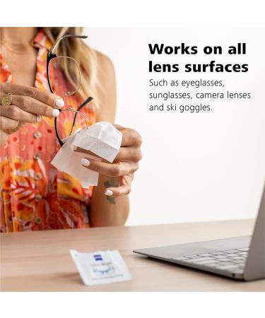 ZEISS Lens Cleaning Wipes - Pre-Moistened Individually Wrapped for Binoculars Glasses Sunglasses & Camera Lenses - 60 Count - Buy Online on GoSupps.com
