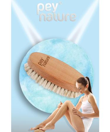 Peynature Premium Dry Brushing Body Brush - Natural Cellulite Treatment for Glowing Skin. Improve Circulation and Slow Aging with Round Exfoliating Brush for Skin Health - Horse Hair - Buy Online on GoSupps.com