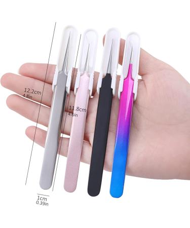 Premium Stainless Steel Pliers | Volume Eyelash Eyebrow & Extension Tweezers - Straight & Curved Tips - Buy Online on GoSupps.com