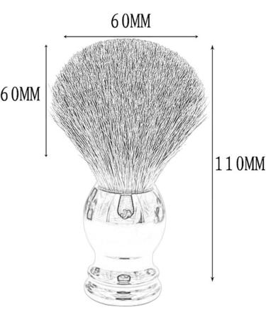 AnSafe Handmade Pure Badger Hair Shaving Brush - High Quality Portable Wet Shaving Brush for Men | International Shipping - Buy Online on GoSupps.com