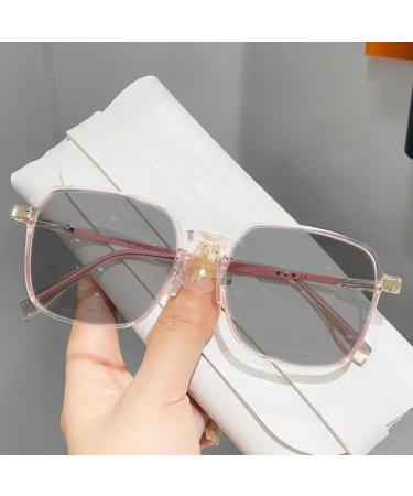 Shinroad Unisex Fashionable Blue Light Blocking Glasses - Comfortable Large Frame Clear View Transparent Clamp Brown - Buy Online on GoSupps.com