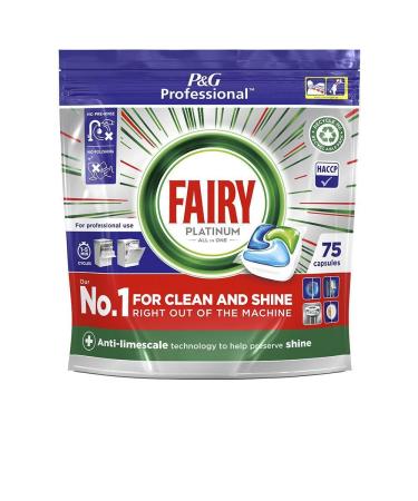 Fairy Professional Platinum Dishwasher Capsules Regular (Pack of 75)