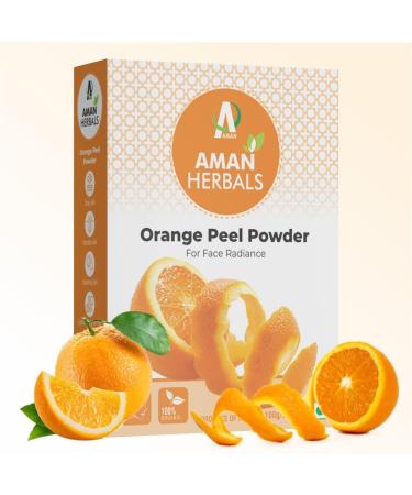 Natural Orange Peel Powder for Premium Organic Skincare Health and Hair care 100 gm