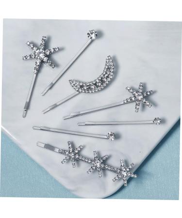 FRCOLOR 2 Sets Fringe Bobby Pin Hair Barrettes for Women Rhinestone Hair Clip Hair Clips Hair Accessories Side Clip Star Hair Clip Rhinestone Barrettes Alloy Wild Issue Card - Buy Online on GoSupps.com