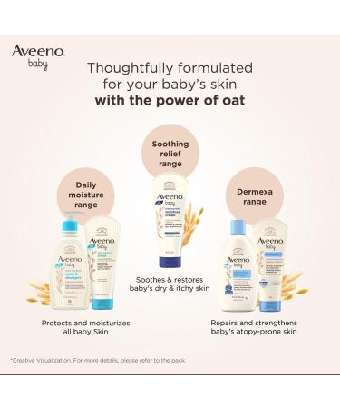 Aveeno Baby Daily Moisture Lotion - Hypoallergenic Fragrance-Free 18 fl. oz | Moisturizing with Natural Oatmeal & Dimethicone for Delicate Skin - Shop Internationally - Buy Online on GoSupps.com
