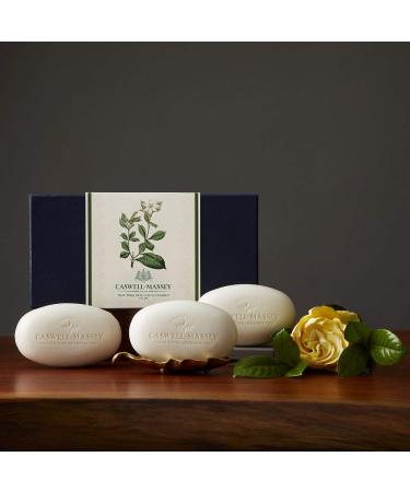 Caswell-Massey Triple Milled Gardenia Three-Soap Set - Made in USA, 5.8 oz Bars, Scented & Moisturizing Bath Soap for Women - Buy Online on GoSupps.com