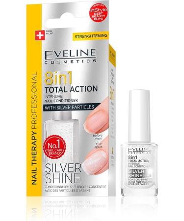 EVELINE 8 IN 1 TOTAL ACTION INTENSIVE NAIL CONDITIONER SILVER SHINE 12ml E-K018 - Buy Online on GoSupps.com