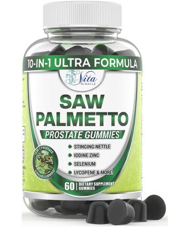 Saw Palmetto Gummies - Saw Palmetto For Women - Prostate Supplements For Men - Saw Palmetto For Women Hair Loss DHT Blocker for Hair Growth Extract and Beta Blocker Supplement for Hair Loss