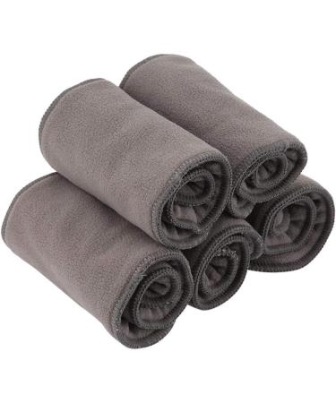 5Pcs Bamboo Charcoal Baby Nappy Liners - Soft & Washable Cloth Diaper Inserts for Newborns & Toddlers - Buy Online on GoSupps.com