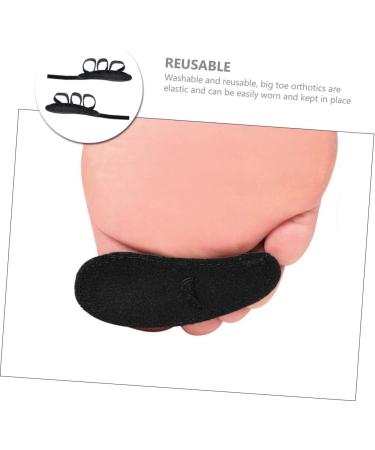 2pcs Toe Spacers for Women and Men - Straightener & Spreader with Eva Elastic Band for Night Support - Black - Buy Online on GoSupps.com
