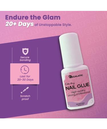 Regalatic Nail Glue Super Strong Brush-On Nail Glue For False Nails Acrylic Tips Stick On Nails 8ml 1 - Buy Online on GoSupps.com