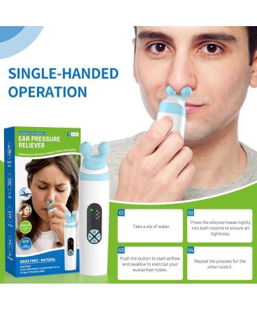 Eustachian Tube Ear Pressure Relief Device | Unclog Ears Balance Pressure & Relieve Tinnitus | Ear Care for Travel Diving & Swimming - Buy Online on GoSupps.com