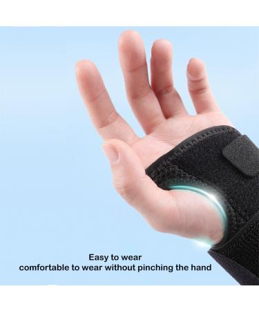 Buy Large Black Left Hand Thumb Splint & Wrist Brace for Carpal Tunnel Arthritis & Injuries - Hand Support for Pain Relief - Buy Online on GoSupps.com