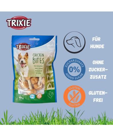 Trixie Premio Dog Chicken Bites 100g - Gluten-Free Grain-Free Dog Treats | Premium Training Rewards - Buy Online on GoSupps.com