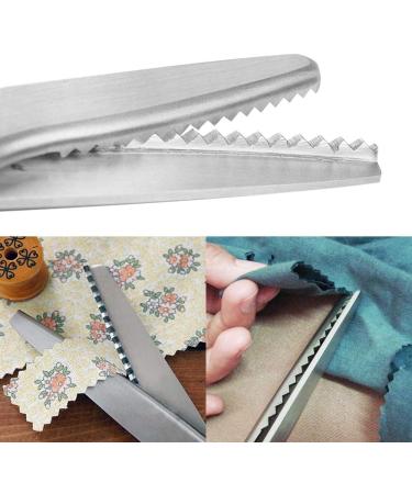 Pinking Shears Scissors for Fabric - 2-Piece Bundle of Zig Zag & Scalloped Shears | 100% Stainless Steel - Ideal Craft Scissors for Decorative Edges - Buy Online on GoSupps.com