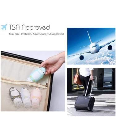 Longsing Travel Size Bottle Silicone Travel Bottle Leak Proof Storage Bottle for Shampoo Cosmetics Lotion Conditioner Shower Gel Solar Oil Cream(Light Blue) - Buy Online on GoSupps.com