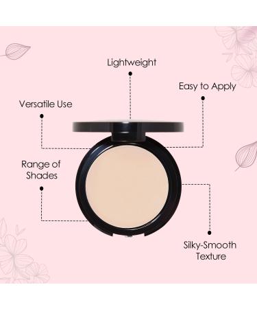 Vera Moore Matte Pressed Powder | Full Coverage Makeup Setting Compact for All Skin Types (Linen 12.5g) - Shine-Free Flawless Finish - Buy Online on GoSupps.com