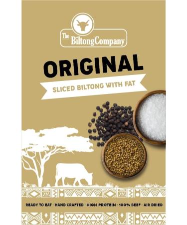 Biltong Sliced 500g Original Flavour - High Fat Content - Pack of 1 - Buy Online on GoSupps.com