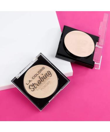 L.A. COLORS Strobing Illuminating Powder - Champagne 1oz | Highlighter Makeup - Buy Online on GoSupps.com