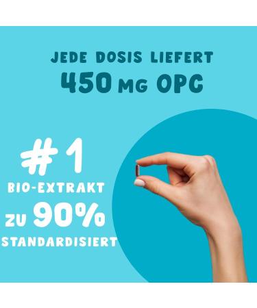Buy OPC 90% Grape Seed Extract - High Dose Antioxidant Supplement | 210 Capsules | 500mg per Dose | Supports Blood Pressure Health | International Shipping - Buy Online on GoSupps.com