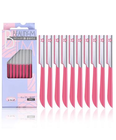 Gothicbride rifinitore per sopracciglia rifinitore per sopracciglia da donna rasoio esfoliante usato per tagliare le sopracciglia e rimuovere i peli del viso e del corpo.Scharproat 10 pieces