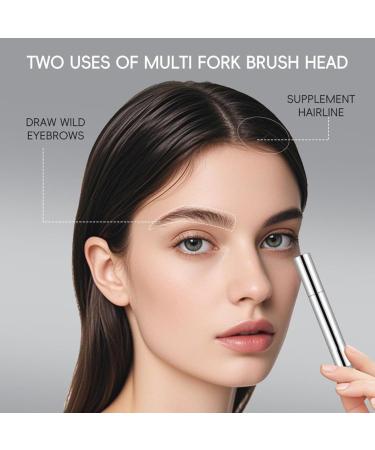 Eyebrow Pen - Multi-Branch Micro-Fill Eyebrow Pencil - Anti-Slip Pen Natural Hair Effect Long-Lasting Sweat-Resistant - Buy Online on GoSupps.com