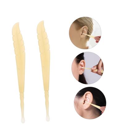 HAKIDZEL 2pcs Soft Ergonomic Earwax Cleaner Gentle Tip for Safe Ear Cleaning Portable for Adults and Boys and Girls - Buy Online on GoSupps.com