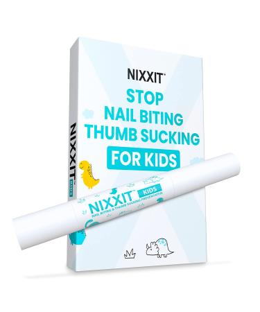NIXXIT Nail Biting Treatment for Kids - Stop Thumb Sucking for Kids, Toddlers, Children - No Bite Nail Polish Pen - Non Glossy - Bitter Taste - Safe & Effective Solution