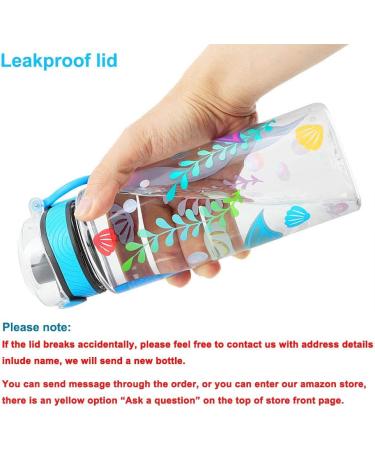 Cute Mermaid Water Bottle for Girls | BPA-Free Tritan, Leak Proof, Easy to Clean | 23oz/680ml with Carry Handle - Buy Online on GoSupps.com
