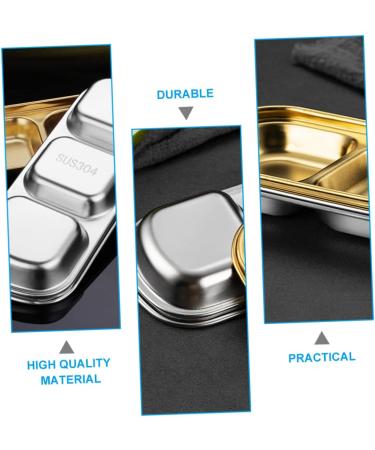 Ciieeo 6 Pcs Seasoning Dish Seasoning Plate Metal Small Appetizer Dish Sauce Dish Stainless Steel Dipping Bowls Metal Condiment Dishes Wasabi 304 Stainless Steel Japan Household 20x8cmx2pcs As Shownx2pcs - Buy Online on GoSupps.com