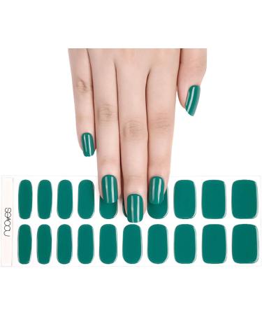  NOOVES NOOVES Emerald Oasis Set of 20 Premium Semi-Cured Gel Nail Polishes with 1 Nail File and 1 Vegan Orange Stick - Buy Online on GoSupps.com