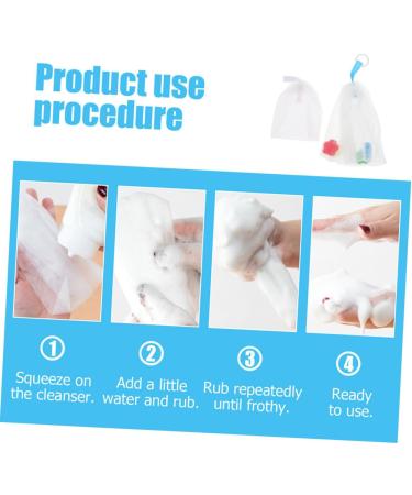 Baluue 12 Pcs Foaming Net Soap Saver Mesh Soap Foaming Bag Soap Saver Bags Soap Exfoliating Bag Pe - Buy Online on GoSupps.com