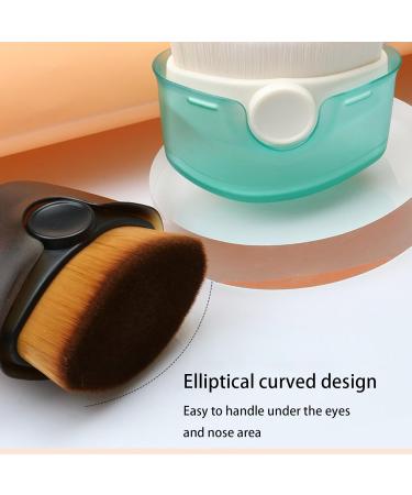 Sun Cream Applicator Kids Flat Top Foundation Brush Portable Blending Brush Set with Protective Caps and Silicone Makeup Brushes Cleaner for Travel - Buy Online on GoSupps.com