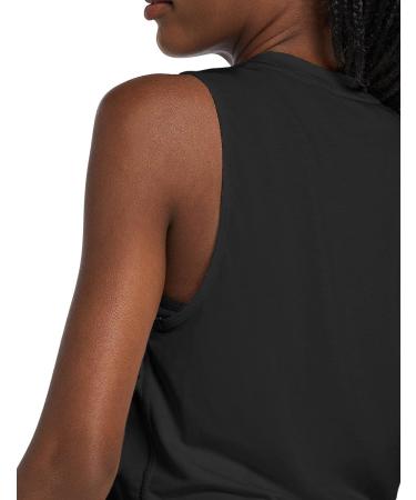 BALEAF Women's Black Crop Top | Workout Athletic Tank Muscle Shirt - Buy Online on GoSupps.com