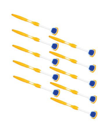 10 Silicone Tongue Cleaning Brushes - Adhesive Tongue Scrapers for Optimal Oral Hygiene | International Shipping Available - Buy Online on GoSupps.com