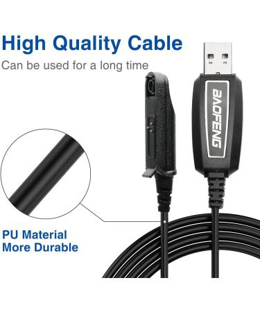 Baofeng USB Programming Cable PL2303 Chip | Drive Free Win11 | For BaoFeng Waterproof Two Way Radio UV-9R Plus | USA Warranty | GMRS Radio Compatible with UV-9RPRO, UV-9G, GT-3WP, UV-XR | Shop Now - Buy Online on GoSupps.com