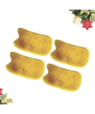 4-Piece Gua Sha Board Set - Horn & Rose Quartz Massage Tools for Skin Care & Muscle Relief | Premium Facial Gua Sha Treatment - Buy Online on GoSupps.com